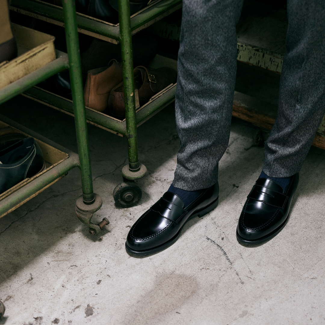 Crockett u0026 Jones Boston 2 ローファー 7 E Boston\u0027 Black Leather Loafers UK 9.5 E - Abbot\u0027s Shoes