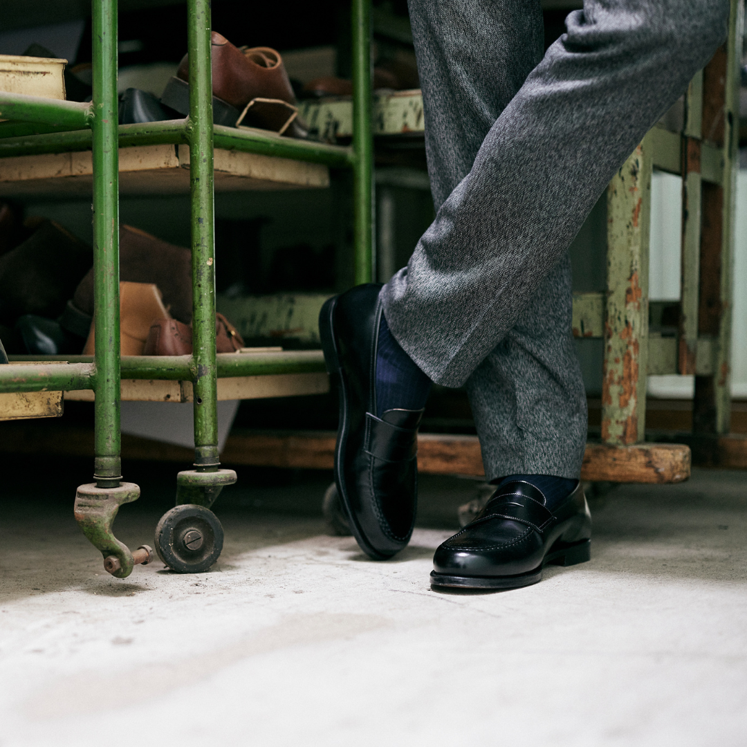Crockett u0026 Jones Boston 2 ローファー 7 E Boston\u0027 Black Leather Loafers UK 9.5 E - Abbot\u0027s Shoes