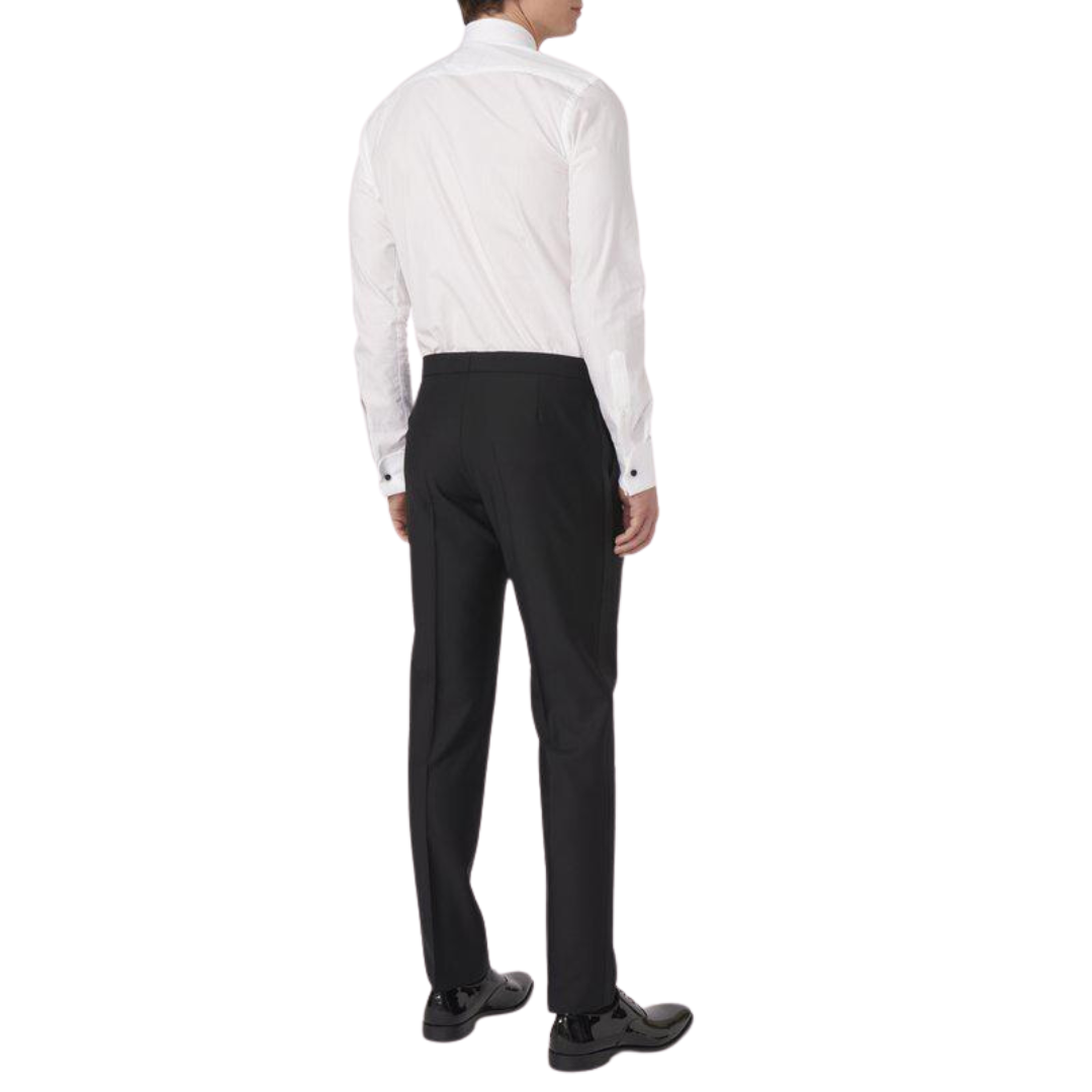 Oscar Jacobson Devon Tuxedo Trousers Black - Main Image