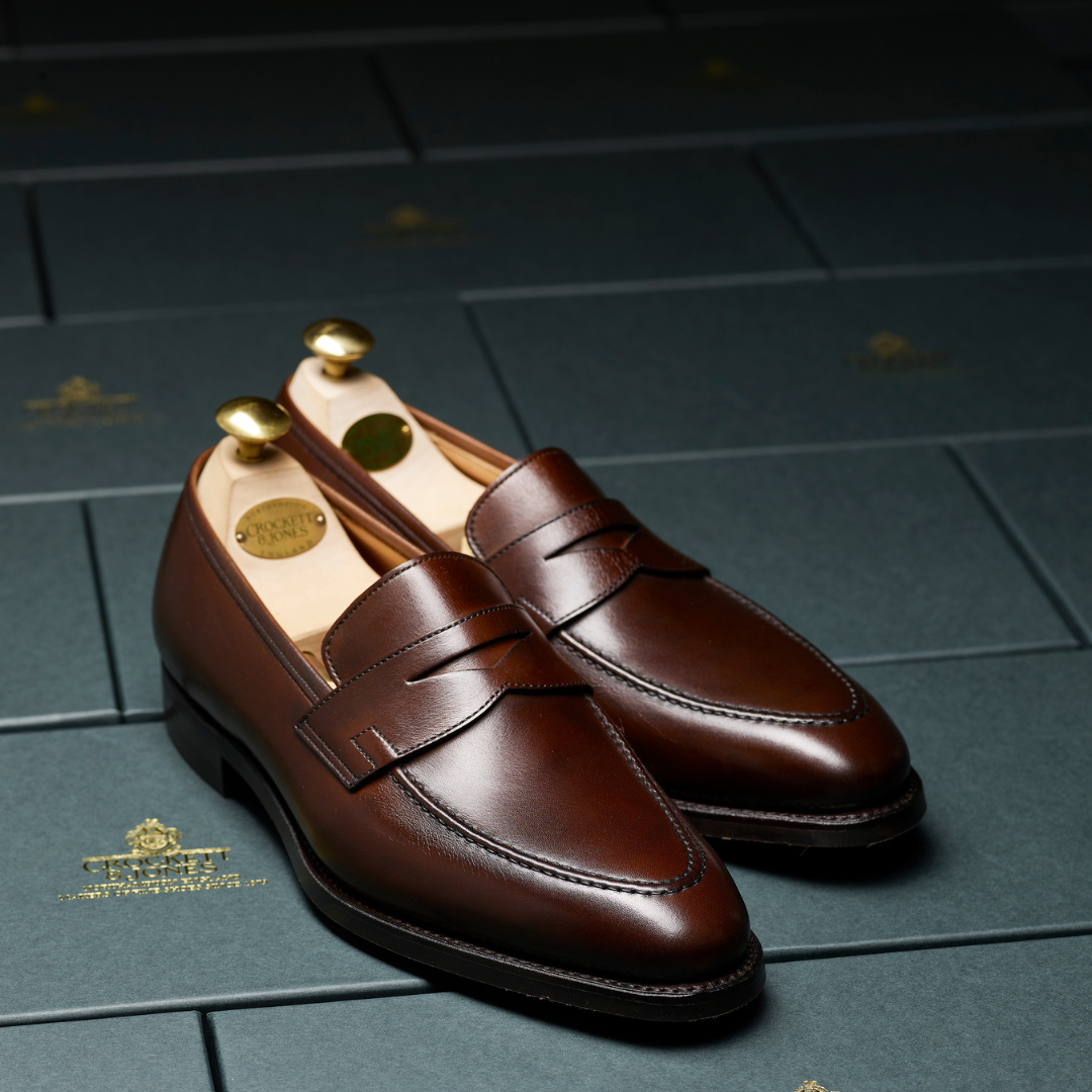 Crockett Jones Sydney Dark Brown Burnished Calf
