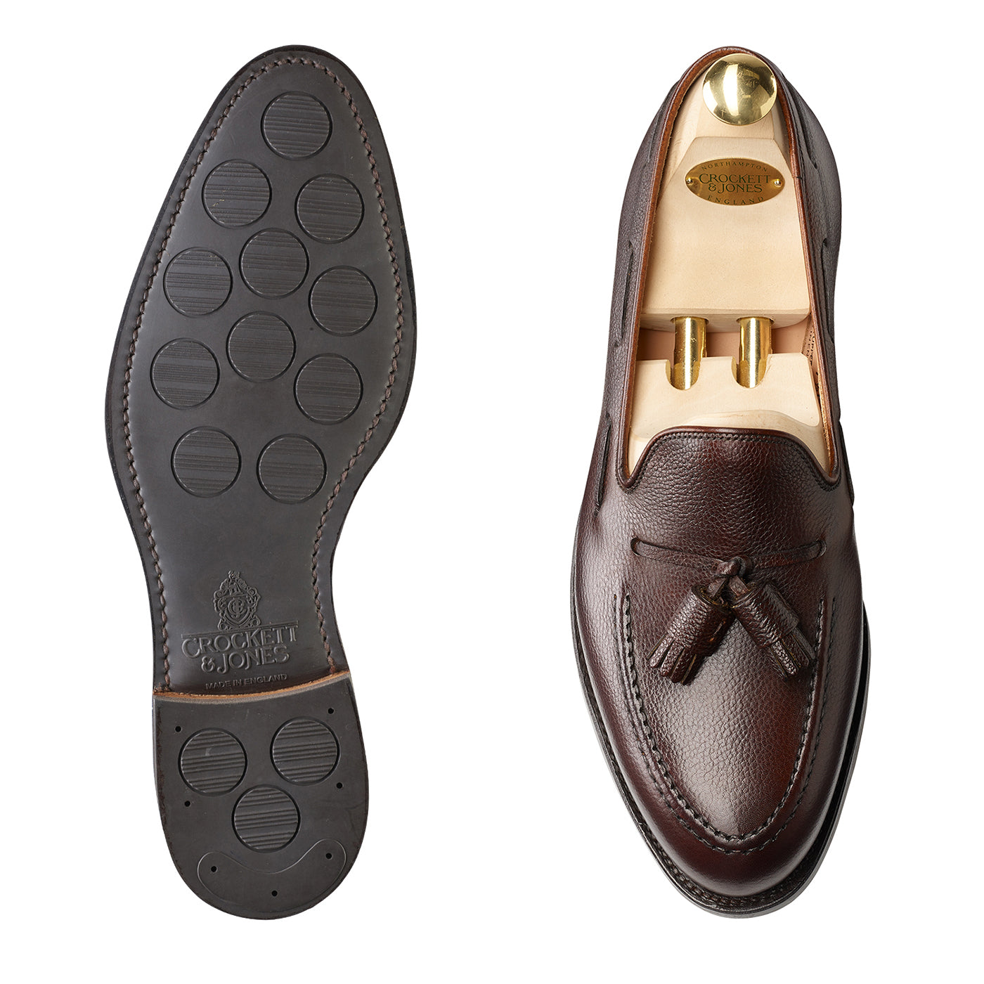 Crockett & Jones | Cavendish | Dark Brown Pebble Grain – Palmer