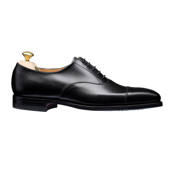 美品　CROCKETT＆JONES　HALLAM　7E　ブラック クロケット＆ジョーンズ HALLAM(ハラム) ストレートチップ